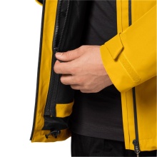 Jack Wolfskin Fleece Jacket DNA Block Fleece - warm, windproof on the shoulders, water-repellent - yellow Men